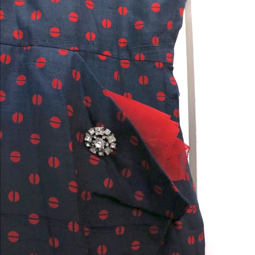 Vintage 1940s Silk Dress - Picture 2 of 5